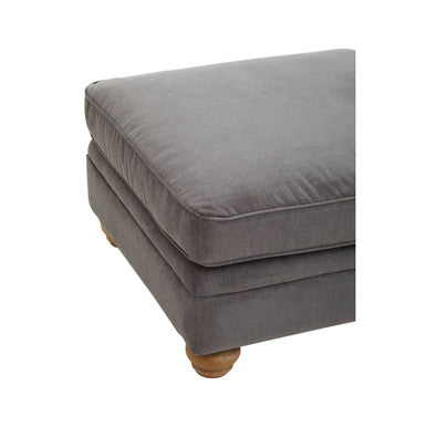 Grey Fabric Footstool | Spencer