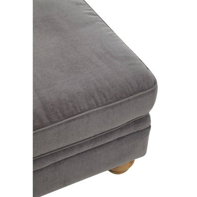 Grey Fabric Footstool | Spencer