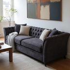 3 Seater Grey Velvet Sofa | Sabrina