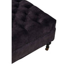 Grey Velvet Ottoman | Sabrina