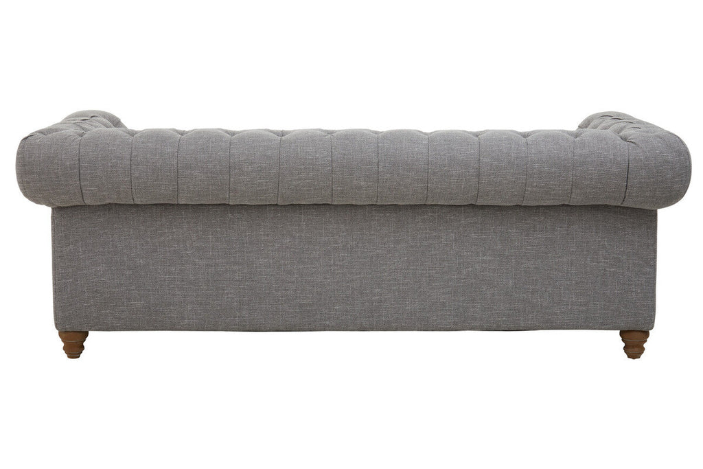 3 Seater Grey Linen Sofa | Stella