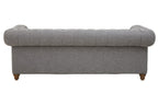3 Seater Grey Linen Sofa | Stella