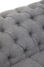3 Seater Grey Linen Sofa | Stella