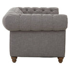2 Seater Grey Linen Sofa, Stella