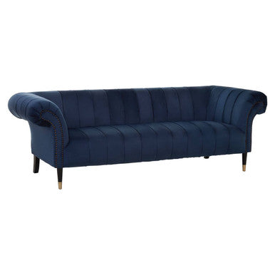 3 Seater Midnight Velvet Sofa, Siena