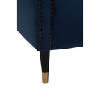 2 Seater Midnight Blue Velvet Sofa, Siena