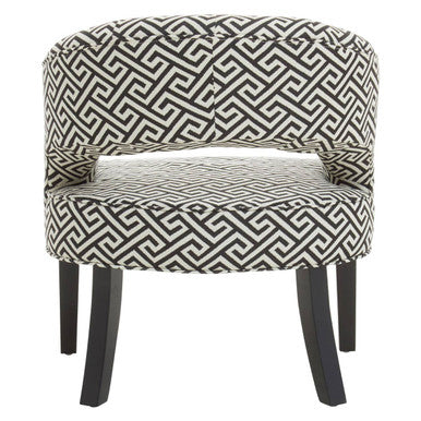 Greek Key Design Cutout Lounge Chair | Regents Park