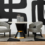 Greek Key Design Cutout Lounge Chair | Regents Park