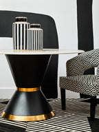 Greek Key Design Cutout Lounge Chair | Regents Park