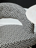 Greek Key Design Cutout Lounge Chair | Regents Park