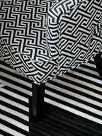 Greek Key Design Cutout Lounge Chair | Regents Park