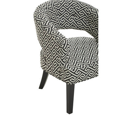 Greek Key Design Cutout Lounge Chair | Regents Park