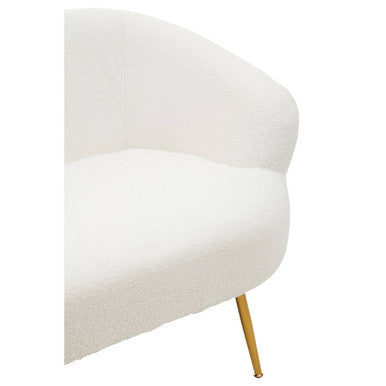 2 Seater Sofa With Gold Finish Legs, Yazmin