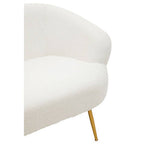 2 Seater Sofa With Gold Finish Legs, Yazmin