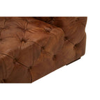 Brown Leather Right Arm Modern Chesterfield Modular Sofas | Hoxton