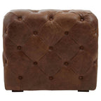 Brown Leather Modern Chesterfield Modular Sofas Chair | Hoxton