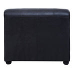 Right Arm Antique Black Leather Modular Sofas | King