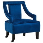 Midnight Blue Velvet Chair | Faye