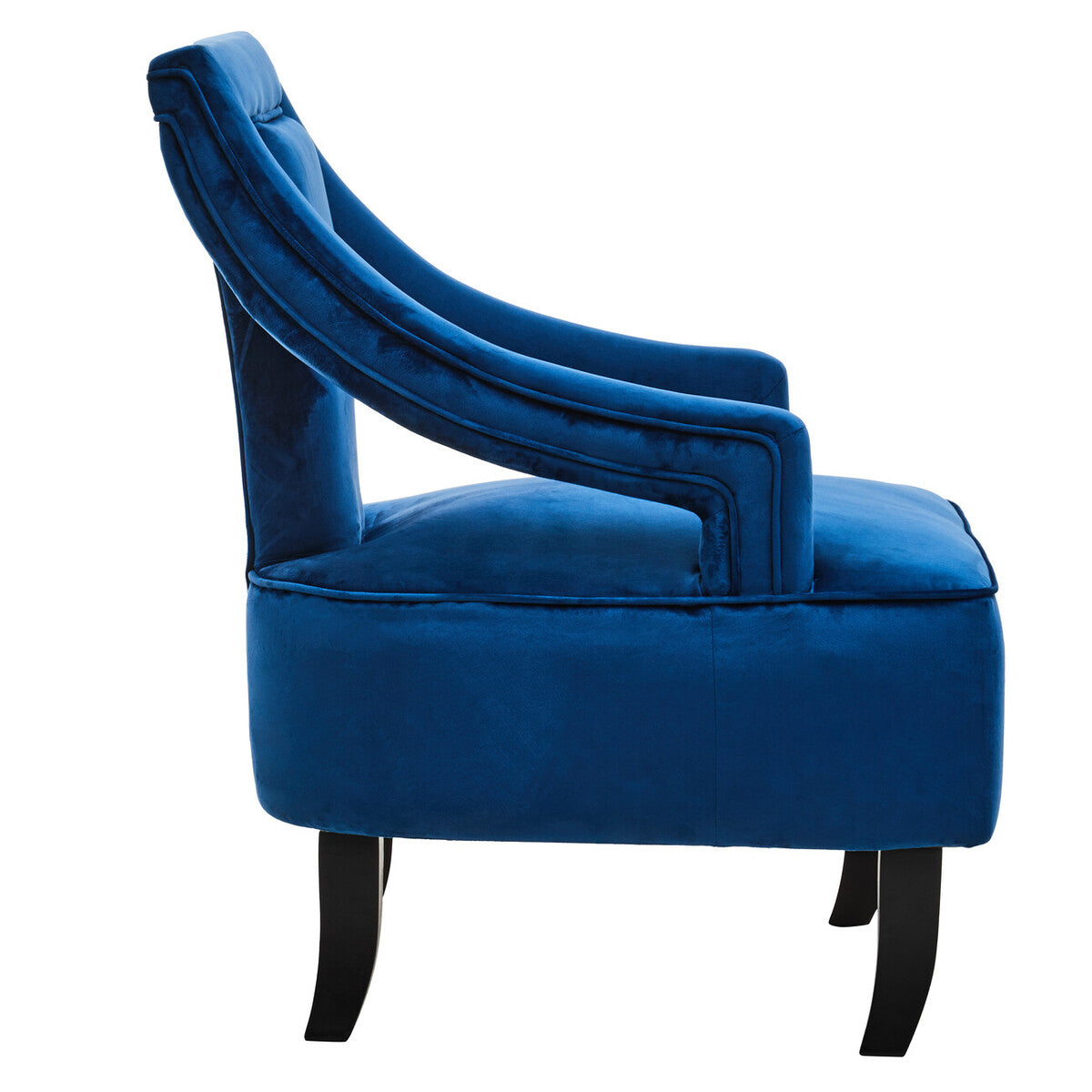Midnight Blue Velvet Chair | Faye