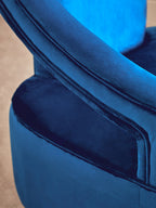 Midnight Blue Velvet Chair | Faye