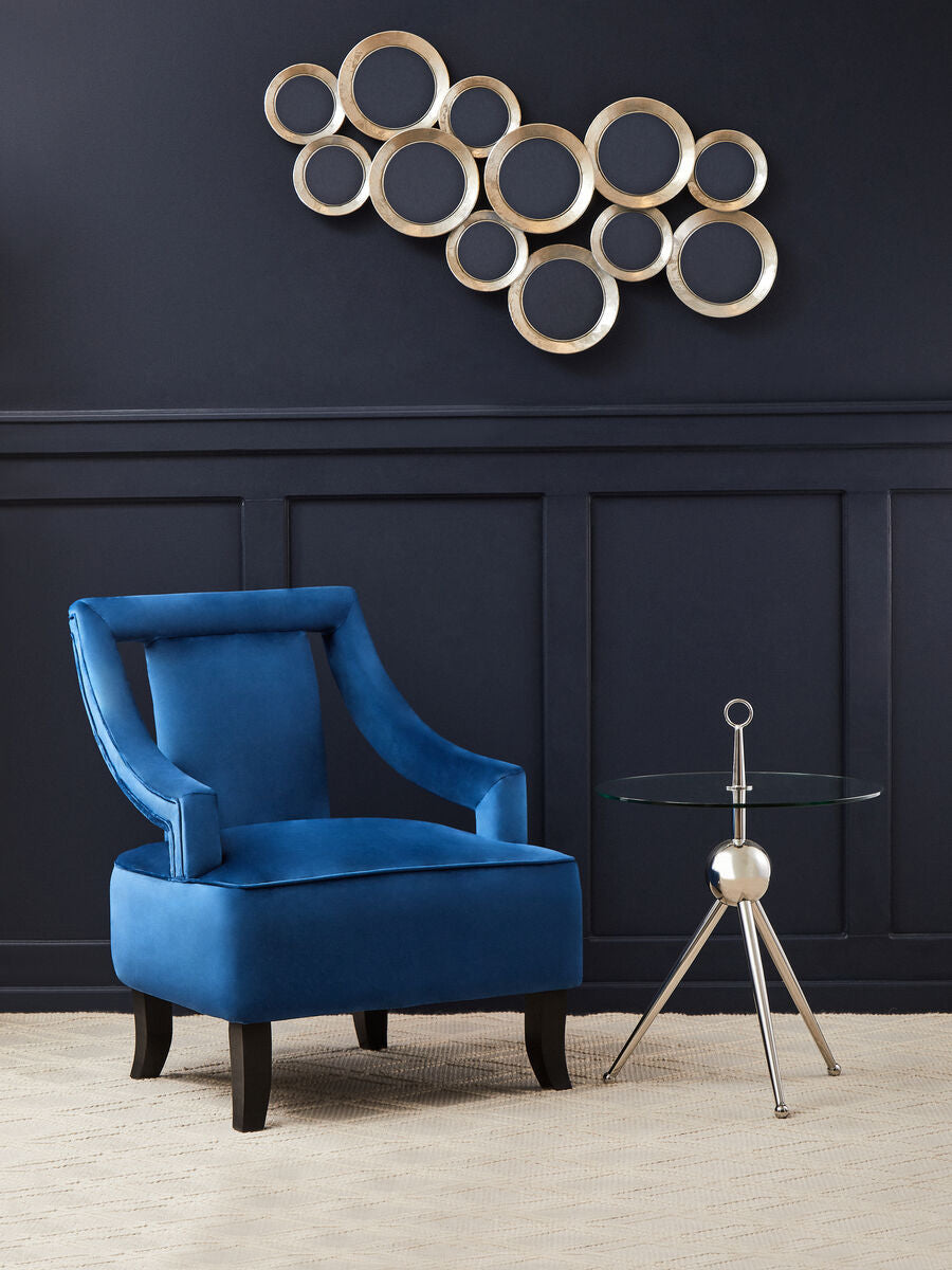 Midnight Blue Velvet Chair | Faye