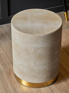 Shagreen Effect Round Stool | Cadio