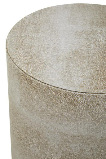 Shagreen Effect Round Stool | Cadio