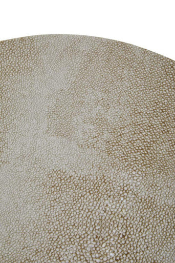 Shagreen Effect Round Stool | Cadio