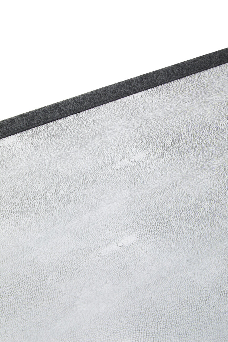 Grey Shagreen Effect 4 Door Sideboard | Cadiz