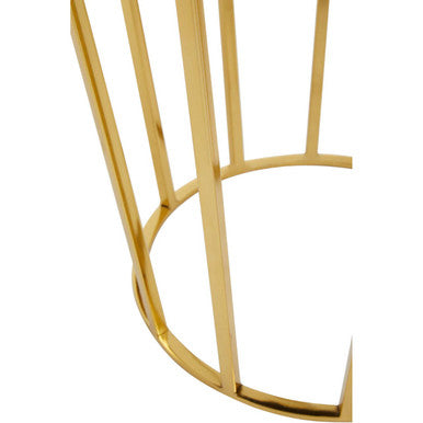 Black Velvet and Gold Finish Stool | Jaipur