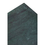Nest of Two Green Marble Top Nesting Side Tables with Gold Finish Metal Frame | Varana