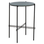 Green Marble Top Round Side Table | Mandoli