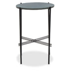 Green Marble Top Round Side Table | Mandoli