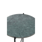 Green Marble Top Round Side Table | Mandoli