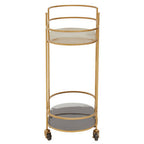 Gold and Grey Two Tier Drinks Trolley, Kobra