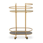 Gold and Grey Two Tier Drinks Trolley, Kobra
