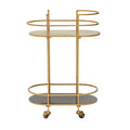 Gold and Grey Two Tier Drinks Trolley, Kobra
