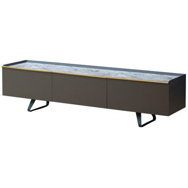 Grey Marble Top Media Unit | Spezia