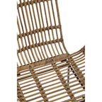 Natural Rattan with Black Metal Armchair | Java