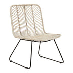 Natural Rattan Black Metal Chair | Java