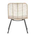 Natural Rattan Black Metal Chair | Java