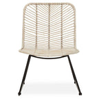 Natural Rattan Black Metal Chair | Java