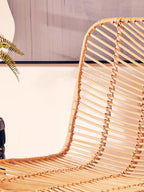 Natural Rattan Black Metal Chair | Java