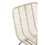 Natural Rattan Black Metal Chair | Java