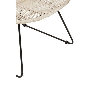 Natural Rattan Black Metal Chair | Java