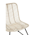 Natural Rattan Black Metal Chair | Java