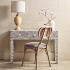 Bone Inlay Desk with 3 Drawers | Fusion