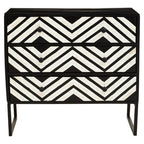 Three Drawer Chest with Bone Inlay | Fusion