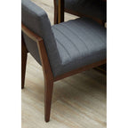 Charcoal Grey Dining Chair with Oak Legs | Brando