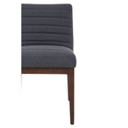 Charcoal Grey Dining Chair with Oak Legs | Brando